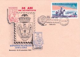 ROMANIAN PHILATELIC FEDERATION ANNIVERSARY, SPECIAL COVER, 1993, ROMANIA - Covers & Documents