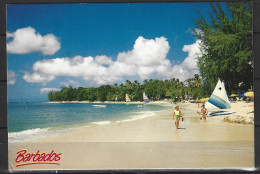 BARBADE. Carte Postale écrite En 1993. Plage. - Barbados (Barbuda)