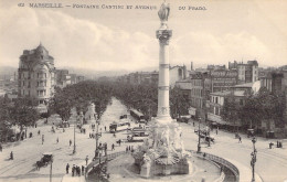 CPA - FRANCE - 13 - MARSEILLE - Fontaine Cantini Et Avenue Du Prado - Non Classés