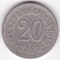 Serbie 20 Para 1912, Petar I, En Cupronickel, KM# 20 - Serbia