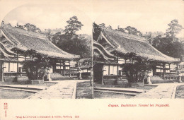 CPA - Vue Stéréoscopique - JAPAN - Buddhisten Tempel Bei Nagasaki - Andere & Zonder Classificatie