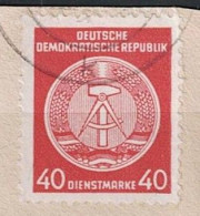 DDR GDR RDA - Dienst Staatswappen (MiNr: 25) 1954 Auf Papier - Oblitérés