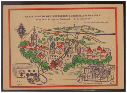 Motiv (008297) AK Erste Tagung Der Deutschen Kurzwellenamateure, Nach Dem Kriege In Stuttgart, 6,1947, Gelaufen Mit SST - Sonstige & Ohne Zuordnung