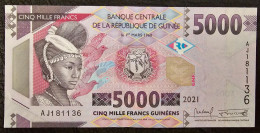 GUINEA- 5000 FRANCS 2021. - Guinea