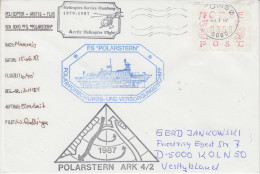 Norway Polarstern Arctic Heli Flight Fro Polarstern To Arctic Sea Eisarbeit 15.06.1987 (SX155B) - Polar Flights