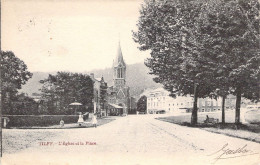 CPA - BELGIQUE - TILFF - L'église Et La Place - Sonstige & Ohne Zuordnung