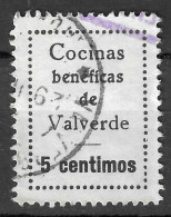 SPAIN España,Valverde ( Huelva ) - Cocinas Beneficas - 5 Cts. - Sofima 5/Edifil 5a Spain Civil War - Erinnofilia