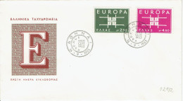 Griechenland / Greece - Mi-Nr 821/822 FDC (K1793) - 1963