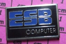 313e Pin's Pins / Beau Et Rare / INFORMATIQUE / ESB COMPUTER - Informatique