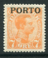 DENMARK 1921 King Christian X Definitive 7 Øre Overprinted Porto MNH / **.  Michel Porto 3 - Postage Due