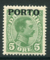 DENMARK 1921 King Christian X Definitive 5 Øre Overprinted Porto MNH / **.  Michel Porto 2 - Postage Due