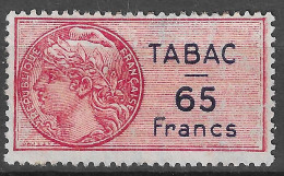 TIMBRE TABAC 65 FRANCS VIGNETTE Reklamemarke CINDERELLA - Erinnofilia