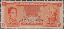 Venezuela 5 Bolivares 21/9/1989 UNC - Venezuela