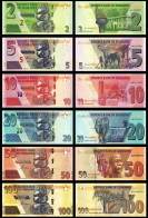 Zimbabwe Set 2, 5, 10, 20, 50 And 100 Dollars 2019 - 2020 , UNC, P-NEW DESIGN - Zimbabwe