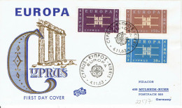 Zypern / Cyprus - Mi-Nr 225/227 FDC (K1807) - 1963