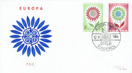 Belgien / Belgium - Mi-Nr 1358/1359 FDC (K1808) - 1964
