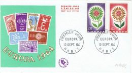 Frankreich / France - Mi-Nr 1490/1491 FDC (K1810) - 1964