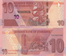 Zimbabwe 10 Dollars 2020 UNC, P-103 - Zimbabwe