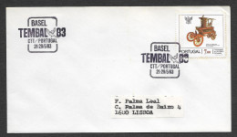 Portugal Cachet Commémoratif  Stand Portugais Stamp Expo Tembal 1983 Basel Suisse Switzerland Portuguese Boot Event Pmk - Flammes & Oblitérations