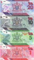 Trinidad & Tobado Set 1, 5, 10 I 20 Dollars 2020 (2021) UNC Polymer - Trinité & Tobago