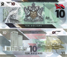 Trinidad & Tobado 10 Dollars 2020 (2021) UNC Polymer - Trinidad En Tobago
