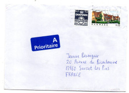 Danemark--2003--Danemark  Pour SAUSSET LES PINS-13 (France)--composition De Timbres Sur Lettre.......cachet - Covers & Documents