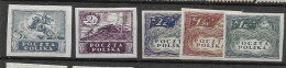 Poland 1919 43 Euros High Values Mh * - Unused Stamps