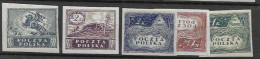 Poland 1919 43 Euros High Values Mh * (K1,50 Is Without Gum) - Unused Stamps