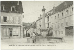 (25) 108, Baume Les Dames, Hôtel De Ville Et Place Du Capitole (Epicerie Confiserie NAU), Dos Non Divisé - Baume Les Dames