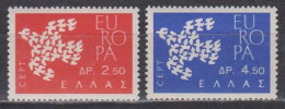 Europa/Cept'61 , Griechenland  775/76 , Xx  (F 1456) - 1961