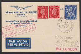 1947, Vol Special, Carte, Namur-Londres - Autres & Non Classés