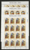 2004 MNH Ireland Mi 1617-19 Christmas Postfris** - Blocks & Sheetlets