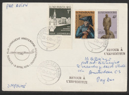 1978, KLM, First Flight Card, Luxembourg-Harare Tanzania, Feeder Mail - Covers & Documents