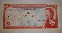 UNC  East Caribbean - 1 Dollar - 1965 - Elizabeth II - Pick 13.h    UNC - Caraibi Orientale