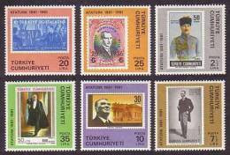 1981 TURKEY THE BIRTH CENTENARY OF ATATURK MNH ** - Unused Stamps