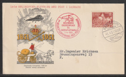 1951, First Helicopter Flight Cover, Rosenborg-Kastrup - Airmail