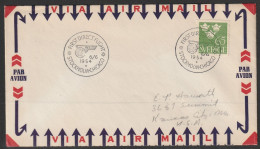 1954, PAA, First Flight Cover, Stockholm-Chicago AMF - Sonstige & Ohne Zuordnung