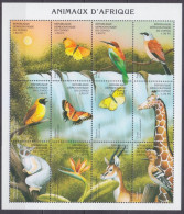 2000 Congo Kinshasa 1423-1434ZB Fauna 18,00 € - Segler & Kolibris