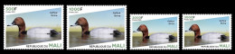 MALI 2023 SET 4V - ENDAGERED FAUNA - FAUNE MENACEE - BIRDS DUCK DUCKS CANARD CANARDS - MNH - Canards