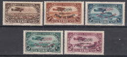 Syria Syrie 1936 PA Yvert#69A-69E Mint Hinged - Unused Stamps