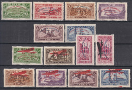 Syria Syrie 1929 Yvert#192-198 And #PA 43-49 Mint Hinged - Unused Stamps
