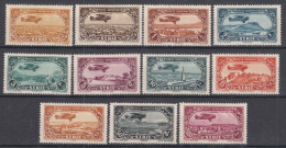 Syria Syrie 1925 PA Yvert#50-59 With 50A Mint Hinged - Unused Stamps