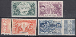 Senegal 1931 Yvert#110-113 Mint Hinged - Unused Stamps