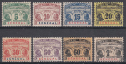 Senegal 1906 Timbres-taxe Yvert#4-11 Mint Hinged - Ongebruikt