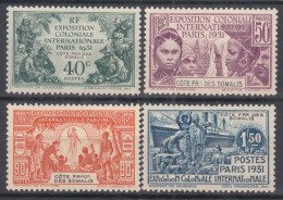 French Somali Coast, Cote Des Somalis 1931 Yvert#137-140 Mint Hinged - Ongebruikt