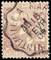 MONACO - 1905 - TàD Convoyeur-Ligne "VINTIMILLE A MARSEILLE" Sur Yv.24 15c Brun-lilas Sur Jaune - TB - Used Stamps