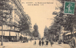 FRANCE - 92 - Clichy - Le Boulevard National Vers La Mairie - Carte Postale Ancienne - Clichy