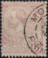 MONACO - Yv.15 15c Rose Pâle Obl. TàD " MONACO / PRICIPAUTÉ " - TB - Usati