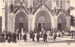 FRANCE - 06 - Nice - Eglise Notre-Dame, Sortie De La Messe - Carte Postale Ancienne - Monumenti, Edifici