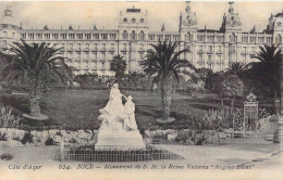 FRANCE - 06 - Nice - Monument De S.M. La Reine Victoria " Régina Hôtel " - Carte Postale Ancienne - Monumenten, Gebouwen